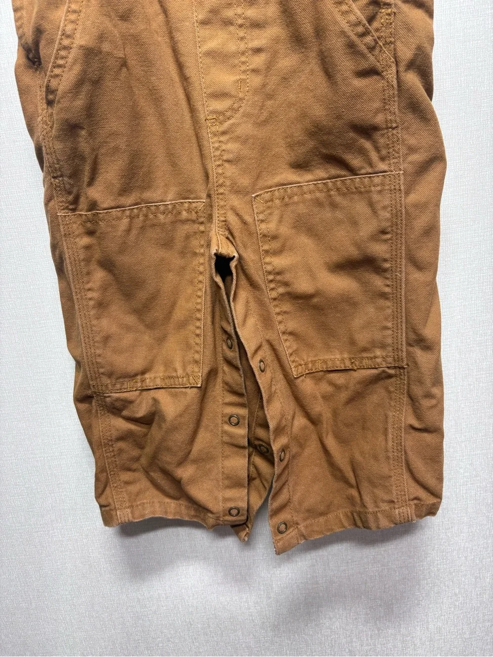 Carhartt Tan Brown Duck Carpenter Overalls